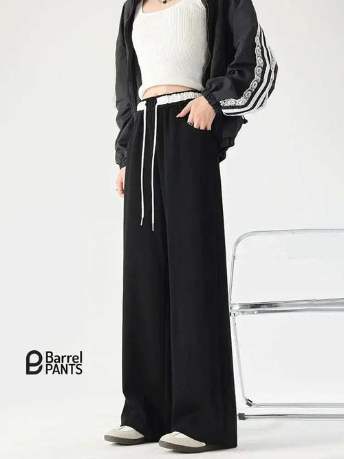 Barrel Pants - Womens High-Waisted Womens Pants - Black