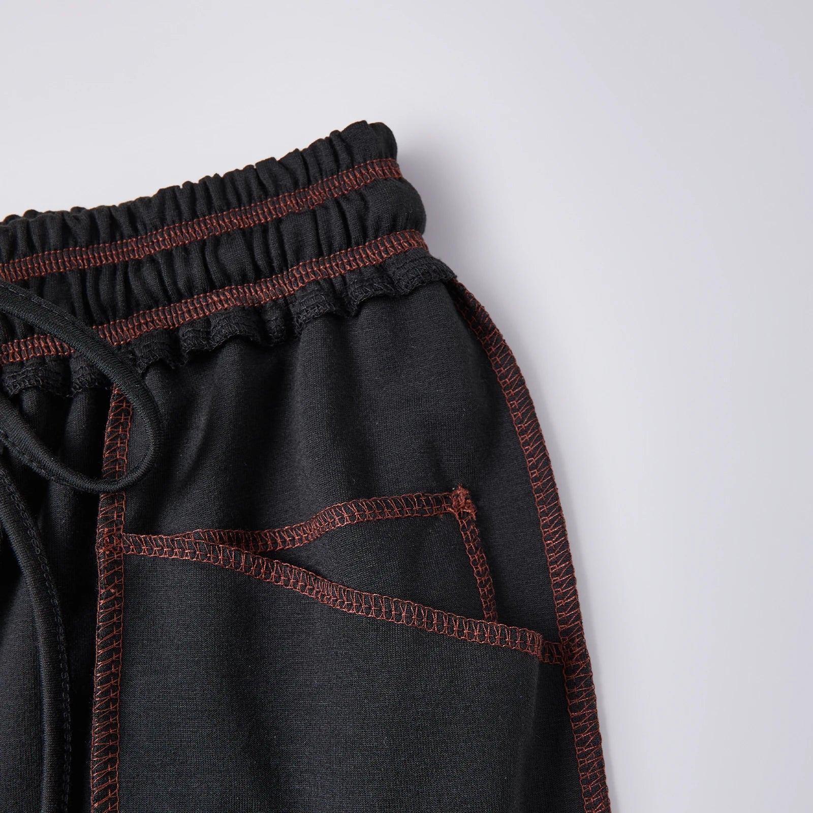 Women’s Drawstring Contrast Color Barrel Pants – Wide Leg Baggy Loose Fit Y2K Sweatpants for Spring Summer