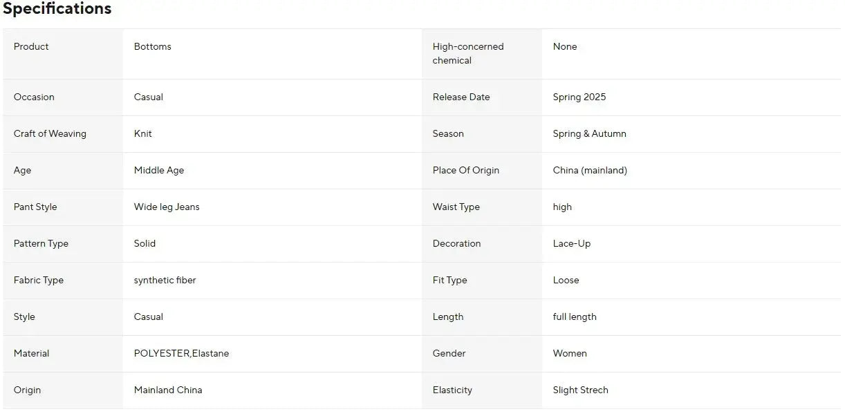 Women’s High-Waisted Barrel Pants – Wide Leg Straight Fit  Minimalist Drawstring Sweatpants for Autumn Winter - Black Barrel Pants